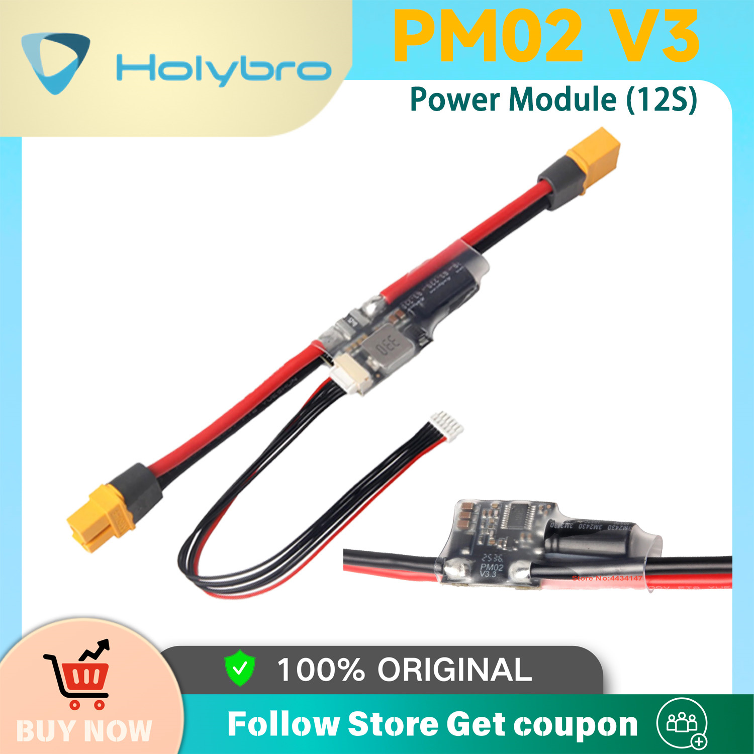 Holybro PM02D Power Module 2S- - Drone Kit Hexacopter ulasan dan harga